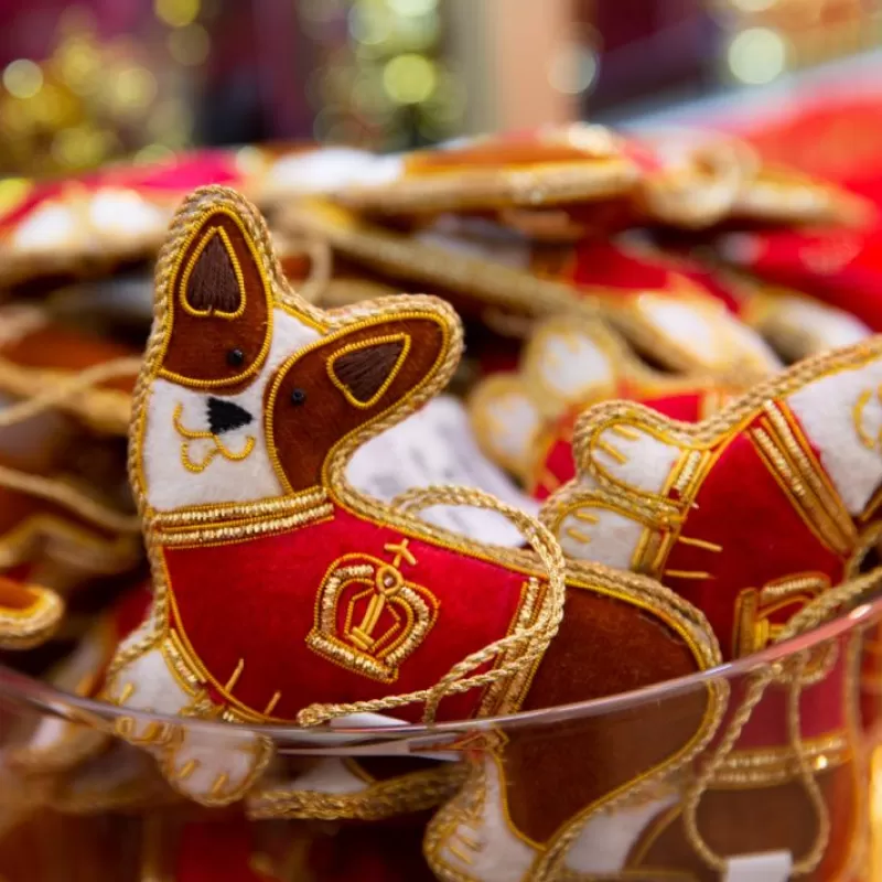 Buckingham Palace Corgi In Coat Decoration*Royal Collection Shop Cheap