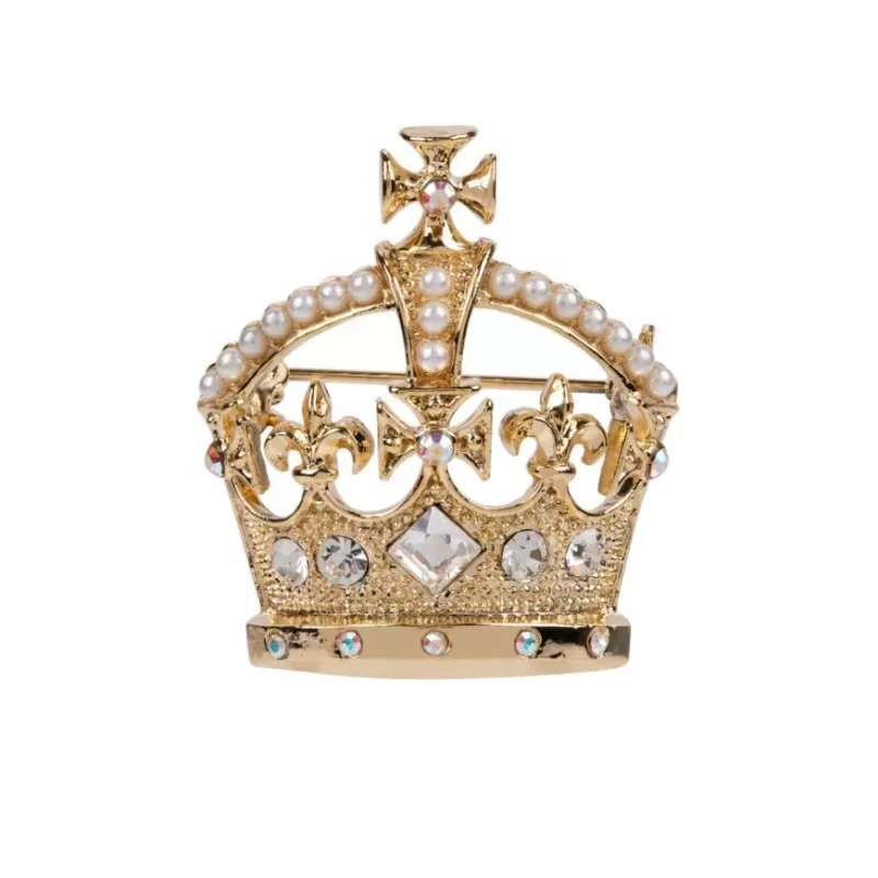 Gold Crown Brooch*Royal Collection Shop Best